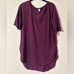 Old Navy Relaxed Fit Maroon Tee/Tunic